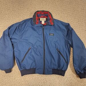 Vintage LL Bean Three Season Jacket Mens M/L Made in USA Fleece Lined 90s